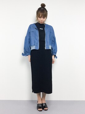 「SPINNS（スピンズ）のアイテム（ジャケット/アウター）」を使った、SUBさん（レディース・154cm）の春コーディネート