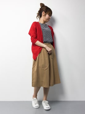 「Te chichi TERRASSE（テチチテラス）のアイテム」を使った、SUBさん（レディース・154cm）の春コーディネート