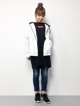 「Abahouse Devinette（ドゥヴィネット）のアイテム（ジャケット/アウター）」を使った、SUBさん（レディース・154cm）の春コーディネート