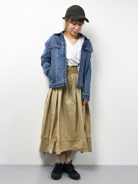 「A.P.C.（アーペーセー）のアイテム（ジャケット/アウター）」を使った、SUBさん（レディース・154cm）の春コーディネート