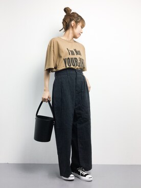 「JOURNAL STANDARD LUXE（ジャーナルスタンダード　ラックス）のアイテム（パンツ）」を使った、SUBさん（レディース・154cm）の夏コーディネート