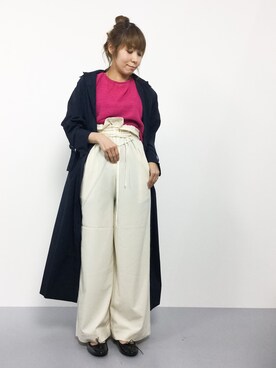 「NANO universe（ナノユニバース）のアイテム（シャツワンピース）」を使った、SUBさん（レディース・154cm）の夏コーディネート