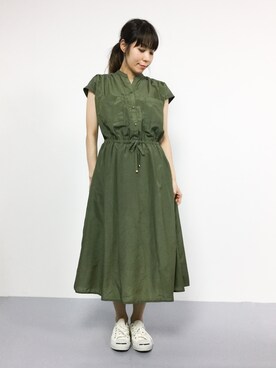 「Te chichi（テチチ）のアイテム」を使った、SUBさん（レディース・154cm）の夏コーディネート