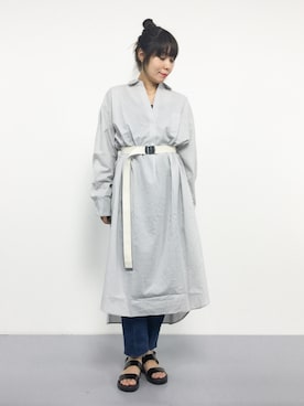 「JOURNAL STANDARD LUXE（ジャーナルスタンダード　ラックス）のアイテム（ワンピース/ドレス）」を使った、SUBさん（レディース・154cm）の夏コーディネート
