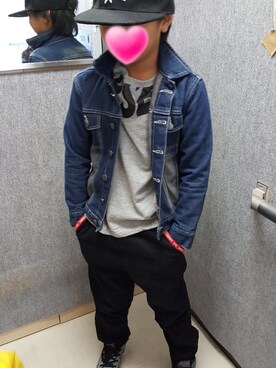 「LAPSENのアイテム（Tシャツ/カットソー、グレー系）」を使った、Hi-mamaさん（レディース）の秋コーディネート