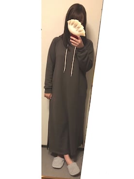 「RETRO GIRL（レトロガール）のアイテム（ジャンパースカート）」を使った、a.さん（レディース・155cm）の秋コーディネート