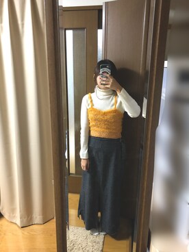「LILY BROWN（リリーブラウン）のアイテム（キャミソール）」を使った、kasumisouさん（レディース・153cm）の冬コーディネート