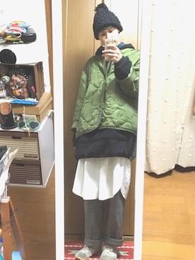 「JAEGER（ジャガー）のアイテム」を使った、ｋｅｎｊｉさん（メンズ・168cm）の冬コーディネート