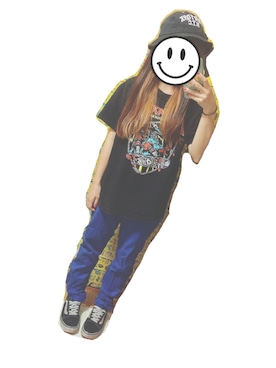 「MAGICAL MOSH MISFITS（マジカルモッシュミスフィッツ）のアイテム」を使った、vansさん（レディース・153cm）の春コーディネート
