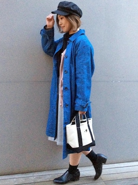 「LBC（エルビーシー）のアイテム（デニムジャケット）」を使った、inoueさん（レディース・154cm）の春コーディネート