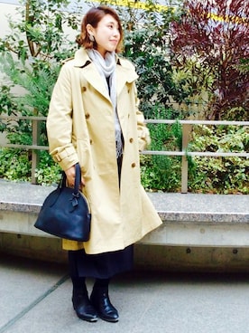 「LBC（エルビーシー）のアイテム（ジャケット/アウター）」を使った、inoueさん（レディース・154cm）の春コーディネート