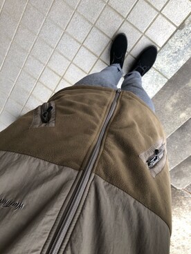 「ツイードパンツ」｜「アイテム（ブーツ）」を使った、hitoriさん（メンズ・177cm）の冬コーディネート