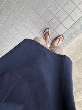 「膝上ショーツ」｜「アイテム（シューズ）」を使った、hitoriさん（メンズ・177cm）の夏コーディネート