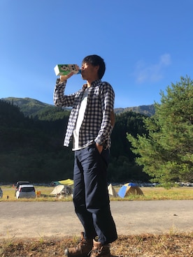 「KEEN（キーン）のアイテム（ブーツ）」を使った、hitoriさん（メンズ・177cm）の秋コーディネート