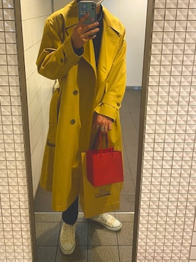「アイテム（トレンチコート）」を使った、Toshiさん（メンズ・178cm・20代）の春コーディネート