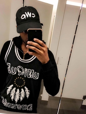 「Polo Ralph Lauren」｜「アイテム（ジャージ）」を使った、Jeff Karlyさん（メンズ・173cm）の春コーディネート