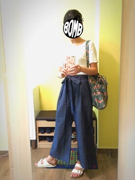 「ウエストイン」｜「アイテム（ワンピース/ドレス）」を使った、KOKONEさん（レディース・168cm）の秋コーディネート
