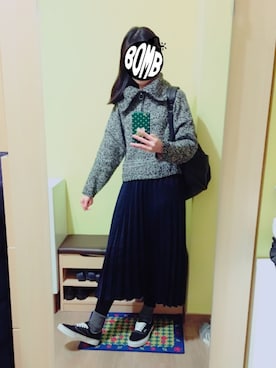 「ファスナー」｜KOKONEさん（レディース・168cm）の冬コーディネート
