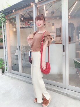 「SONIA RYKIEL（ソニアリキエル）のアイテム」を使った、Marinさん（レディース・155cm）の夏コーディネート