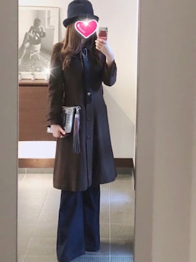 「mignon（ミニョン）のアイテム」を使った、致し方なく課金さん（レディース・156cm）の冬コーディネート