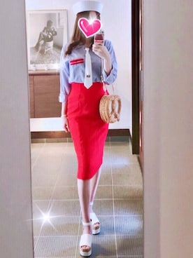 致し方なく課金さん（レディース・157cm）の夏コーディネート