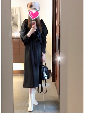 「ankoROCK（アンコロック）のアイテム（帽子）」を使った、致し方なく課金さん（レディース・156cm）の秋コーディネート