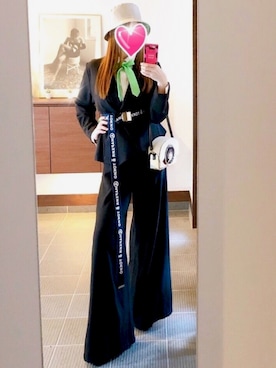 「PAMEO POSE」｜「アイテム（帽子）」を使った、致し方なく課金さん（レディース・157cm）の春コーディネート