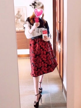 「STALL（ストール）のアイテム」を使った、致し方なく課金さん（レディース・157cm）の春コーディネート