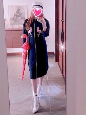 「マリンコーデ」｜「アイテム（アナログ腕時計）」を使った、致し方なく課金さん（レディース・157cm）の夏コーディネート