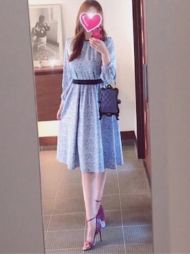 「後ろ姿」｜「アイテム（財布/小物）」を使った、致し方なく課金さん（レディース・157cm）の夏コーディネート