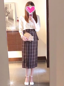 「ハート型」｜致し方なく課金さん（レディース・156cm）の秋コーディネート