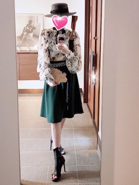 「密猟に染まれ」｜致し方なく課金さん（レディース・157cm）の秋コーディネート