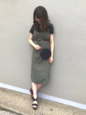 「casselini」｜「アイテム（ワンピース/ドレス）」を使った、minaさん（レディース・166cm）の夏コーディネート