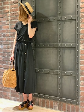 「BIANCA（ビアンカ）のアイテム」を使った、minaさん（レディース・166cm）の夏コーディネート