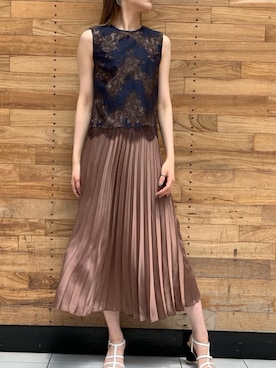 LOVELESS×otona MUSE】WOMEN セットアップレーストップスを使った人気 