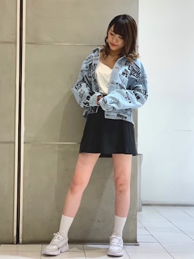 「MSGM（エムエスジーエム）のアイテム（ジャケット/アウター）」を使った、minaさん（レディース・168cm）の夏コーディネート