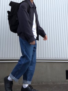 「Manhattan Portage（マンハッタンポーテージ）のSilvercup Backpack　-シルバーカップ バックパック-（バックパック/リュック）」を使った、yuさん（メンズ・176cm）の秋コーディネート