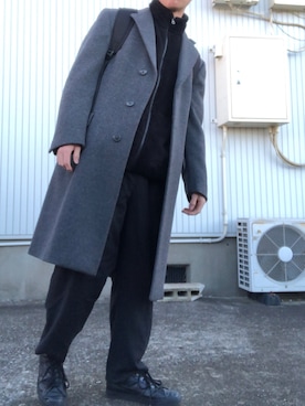 「寒い」｜「アイテム（その他アウター）」を使った、yuさん（メンズ・176cm）の冬コーディネート