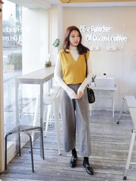 「model」｜ANWAIIさん（レディース・168cm）の冬コーディネート