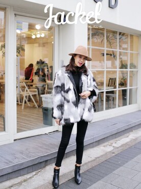 「model」｜ANWAIIさん（レディース・168cm）の冬コーディネート