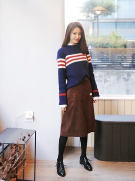 「model」｜ANWAIIさん（レディース・168cm）の冬コーディネート