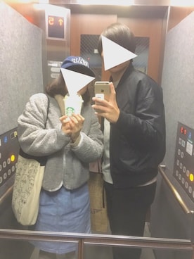 「BEAMS（ビームス）のアイテム（その他アウター）」を使った、あゆもさん（レディース・152cm）の冬コーディネート