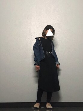 「THE SHINZONE（ザ　シンゾーン）のアイテム（デニムジャケット）」を使った、misakiさん（レディース・166cm）の秋コーディネート