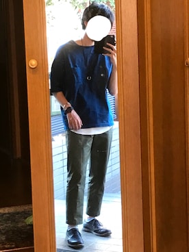 「アイテム（バングル/リストバンド）」を使った、かずやんさん（メンズ・178cm・20代）の夏コーディネート