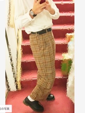 「バーバリー」｜「アイテム（その他シューズ）」を使った、けーごさん（メンズ・175cm）の夏コーディネート