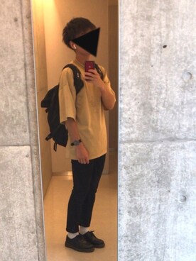 「BEN DAVIS（ベンデイビス）のアイテム（バックパック/リュック）」を使った、けーごさん（メンズ・175cm）の夏コーディネート