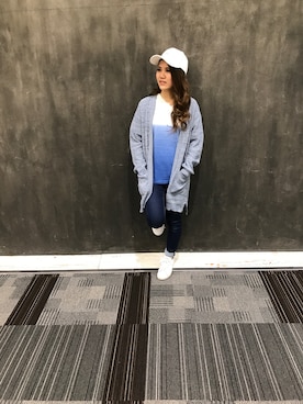 「ロングカーディガン」｜太田さん（メンズ・172cm）の春コーディネート