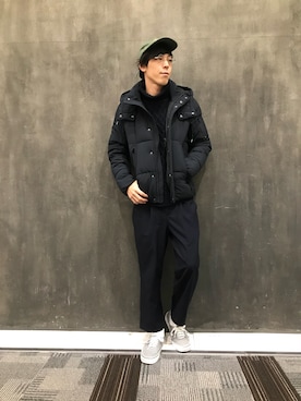 「ユニオンステーション」｜「アイテム（ダウンジャケット/コート）」を使った、太田さん（メンズ・172cm）の秋コーディネート