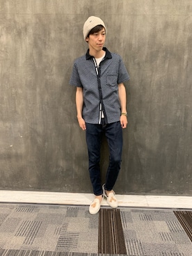 「ユニオンステーション」｜太田さん（メンズ・173cm）の夏コーディネート