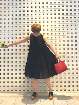 「金髪ショート」｜「アイテム（ワンピース/ドレス）」を使った、MARiさん（レディース・160cm）の夏コーディネート